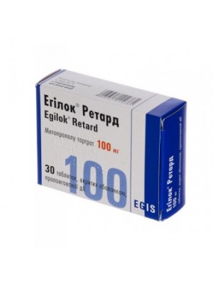 Egilok Retard 100 mg. 30 tablets